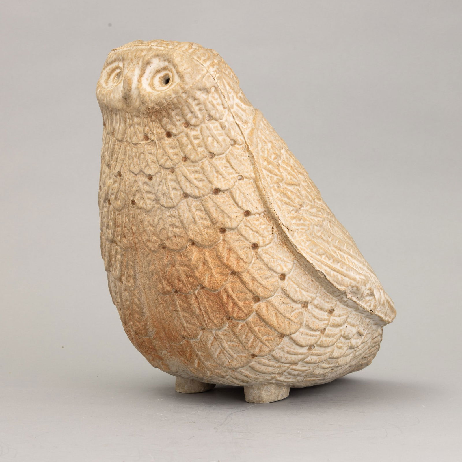 Carlo Zauli (1926-2002) e Angelo Biancini (1911-1988) C. Zauli, Faenza 1970 ca: A slip-cast ceramic sculpture with an enamel decor, altezza cm 33 cm 29x27,5