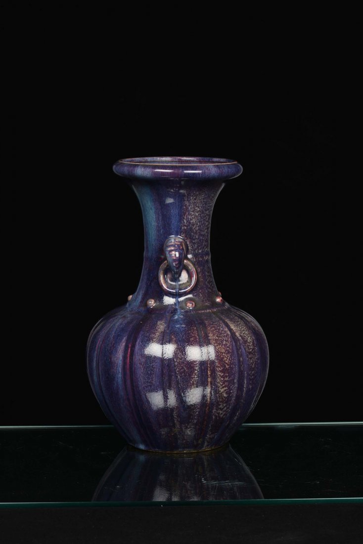 A flambÃ© ceramic vase in the shape of a pumpkin, China - 2