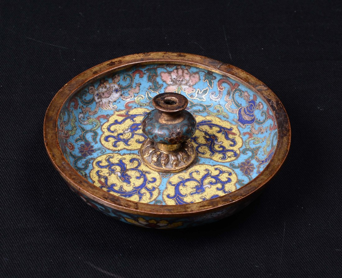 A rare cloisonnÃ© enamels censer, China, Qing Dynasty,  - 2
