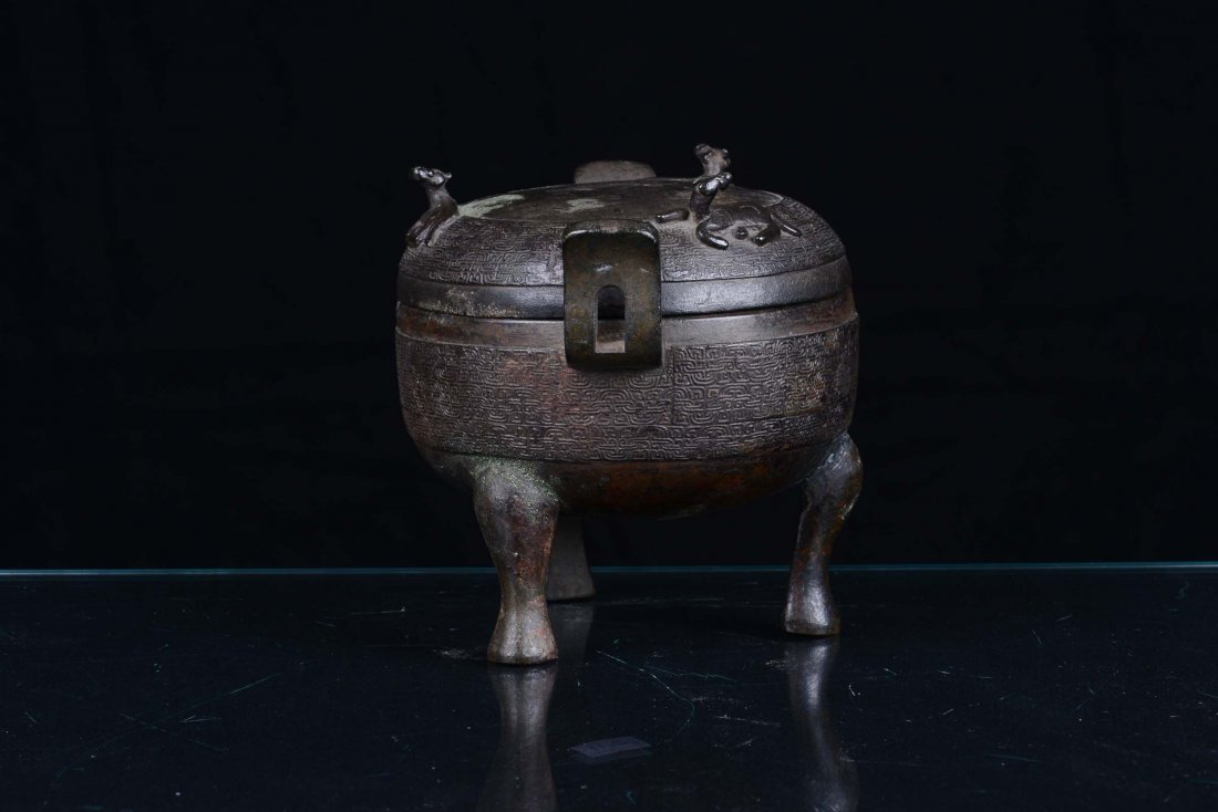 A bronze censer, archaic shape, China, Ming Dynasty, 17 - 2