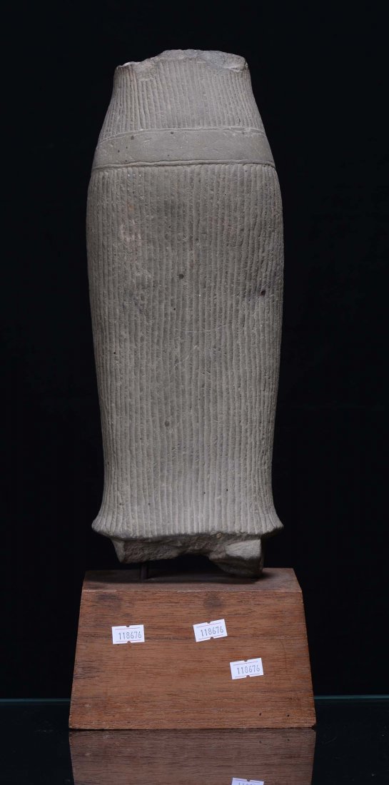 A fragment of a stone sculpture, Khmer, Indochina, 11th - 2