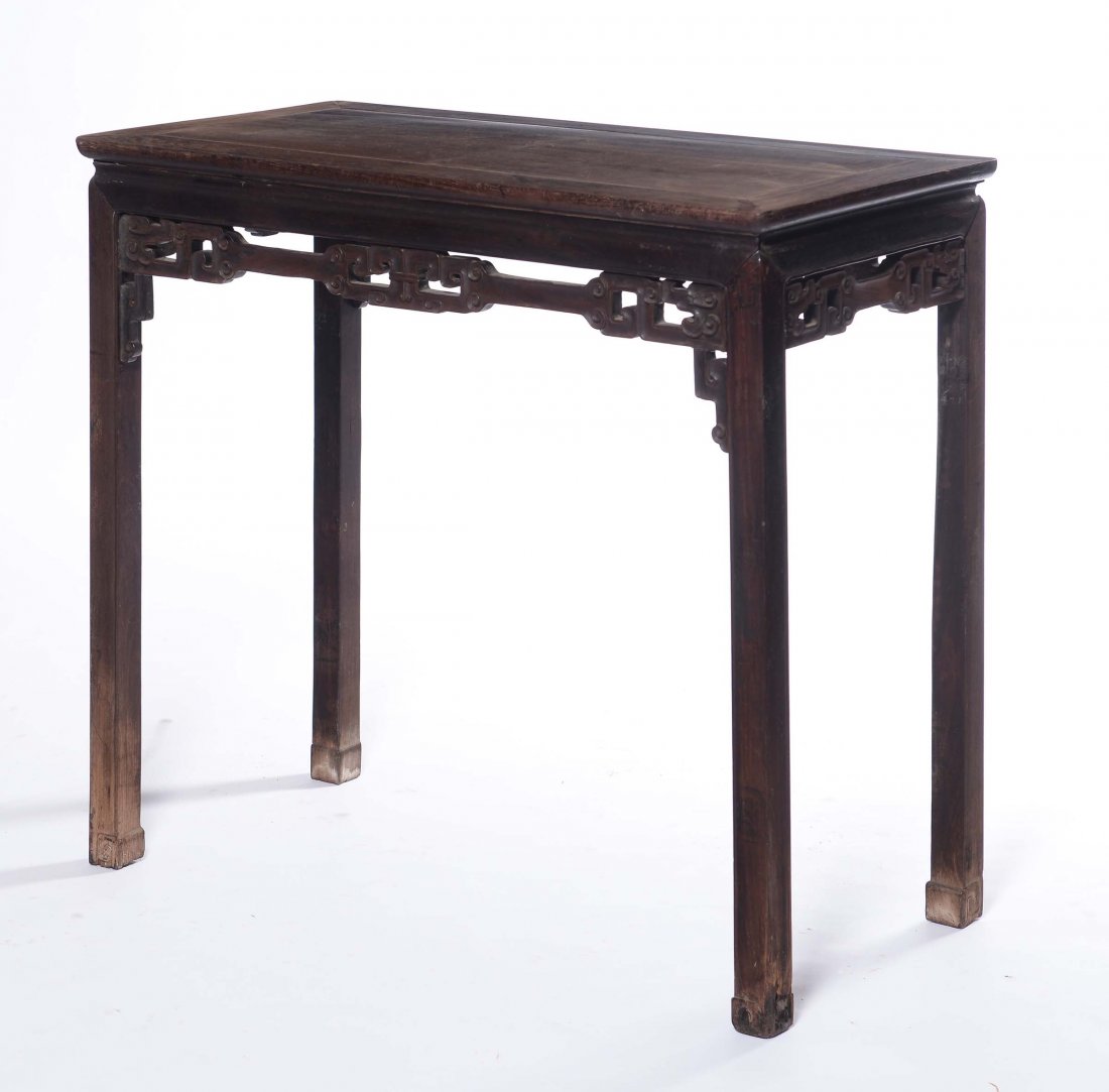 A Homu console with briar-root surface, China, Qing Dyn - 3