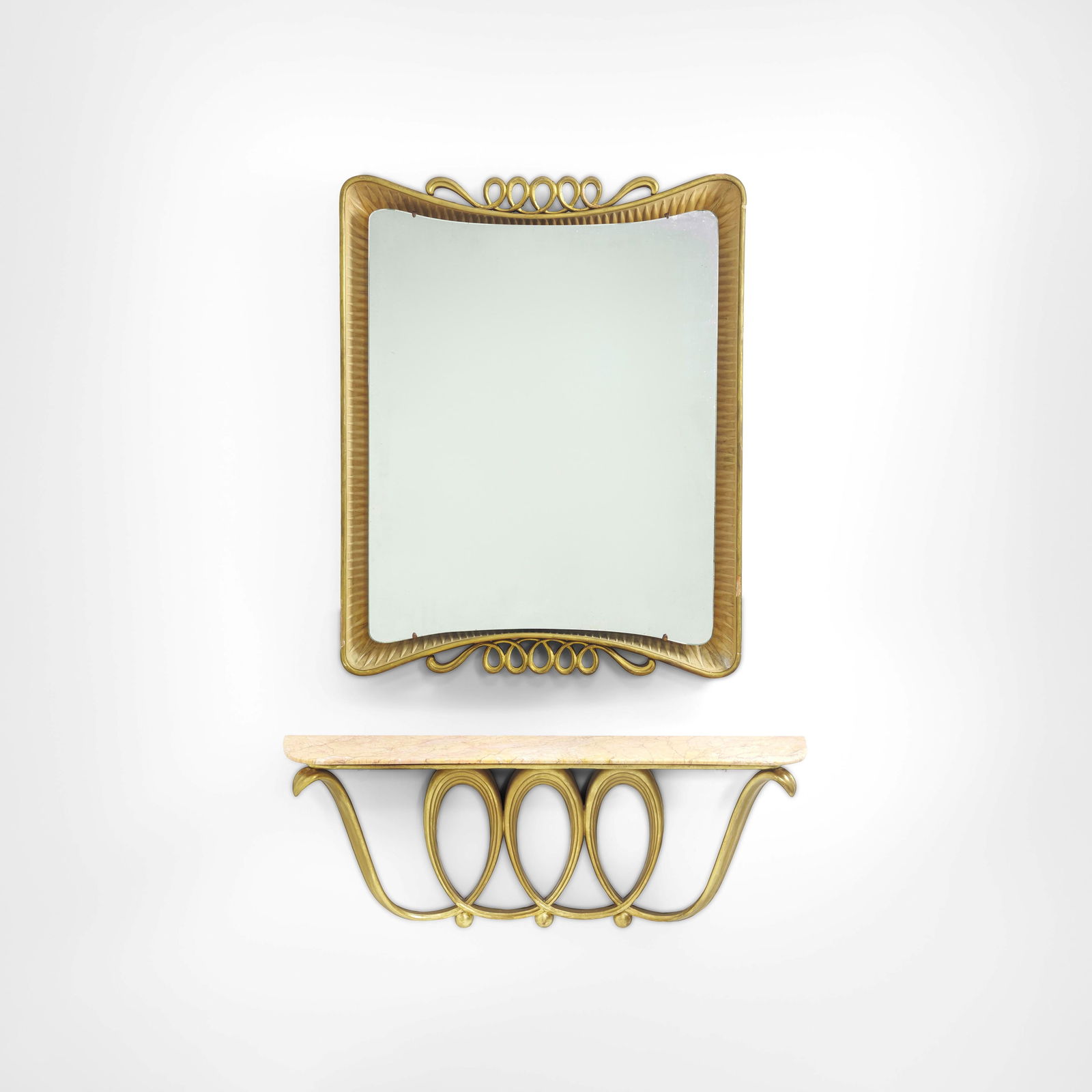 Osvaldo Borsani Set of shelf with mirror mod. 6652 (1 of 1)