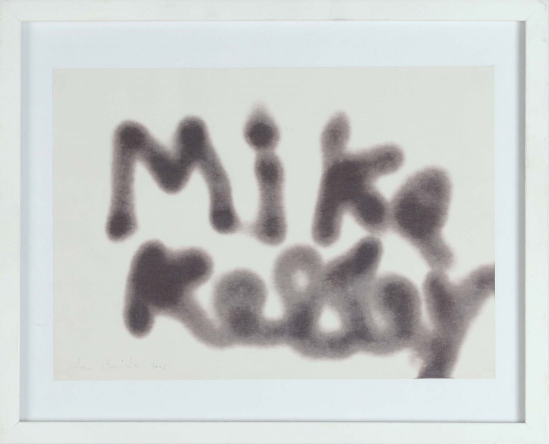 Pierre Bismouth (1963-) Hot Names Series: Mike Kelley,: tecnica mista su carta, cm.30x37, firmato e datato in basso a destraProv. : Studio dellÂ’artista