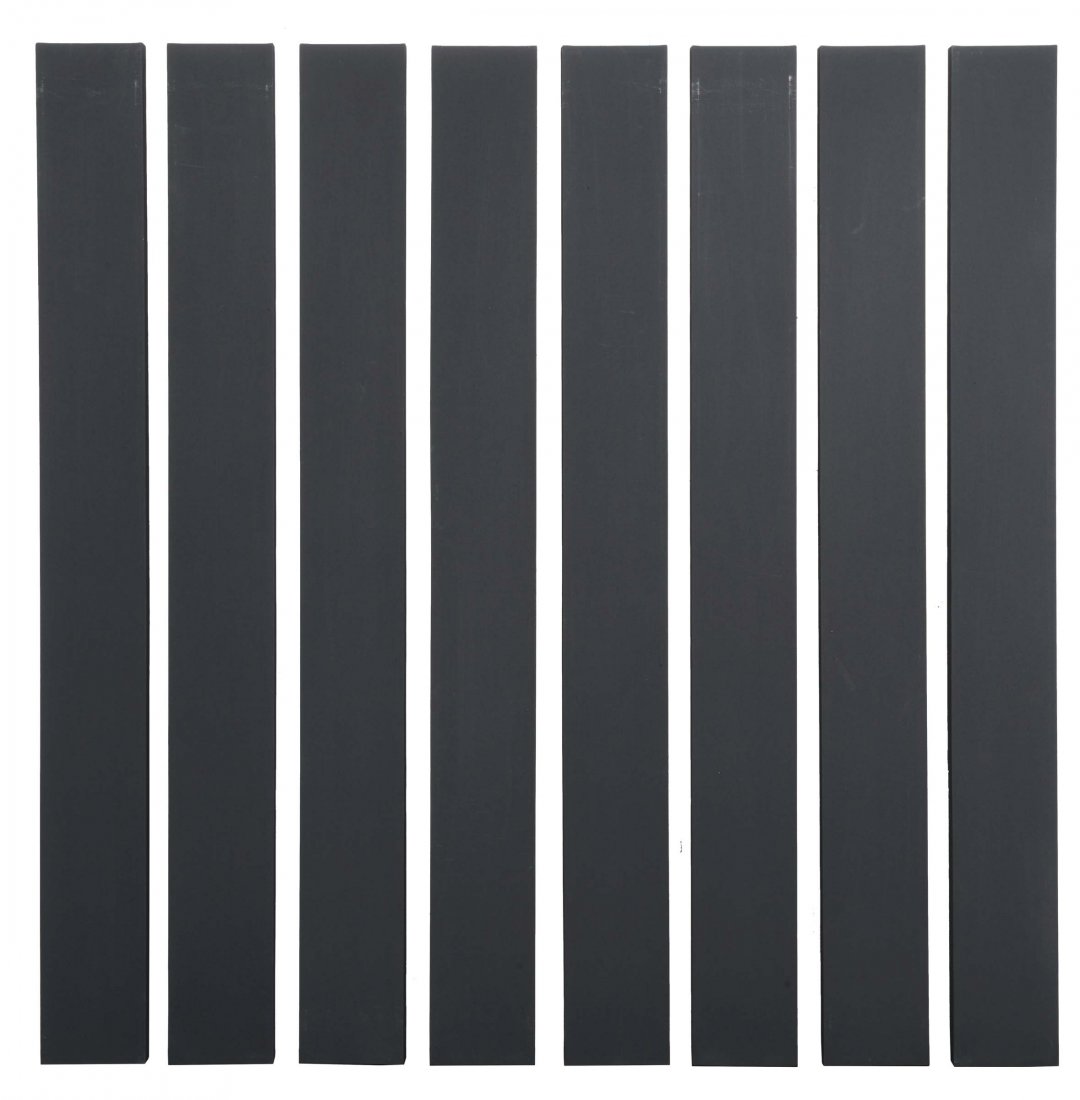 Alan Charlton (1948) Pittura in 8 parti, 1990: acrilico su tela, cm 175,5x18Prov.Alfonso Artiaco,Napoli