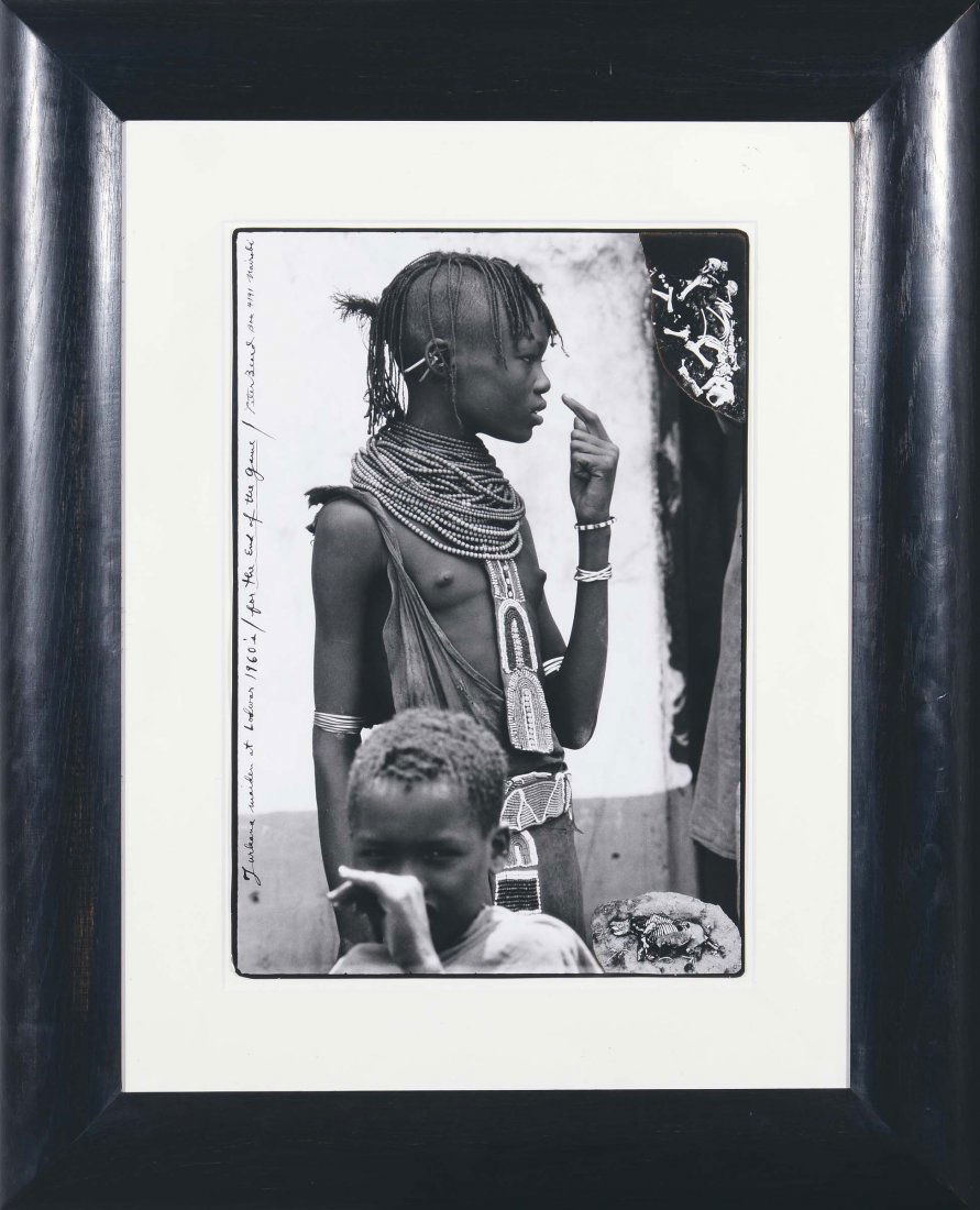 Peter Beard (1938) Turkana Maiden at Lodwar, 1964: stampa alla gelatina ai sali dÂ’argento, cm 48x33