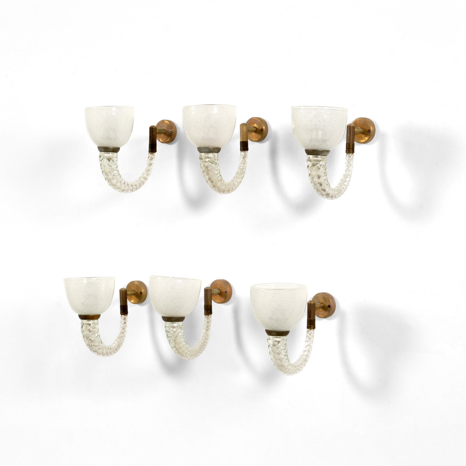 Archimede Seguso Sei lampade da parete (1 of 2)