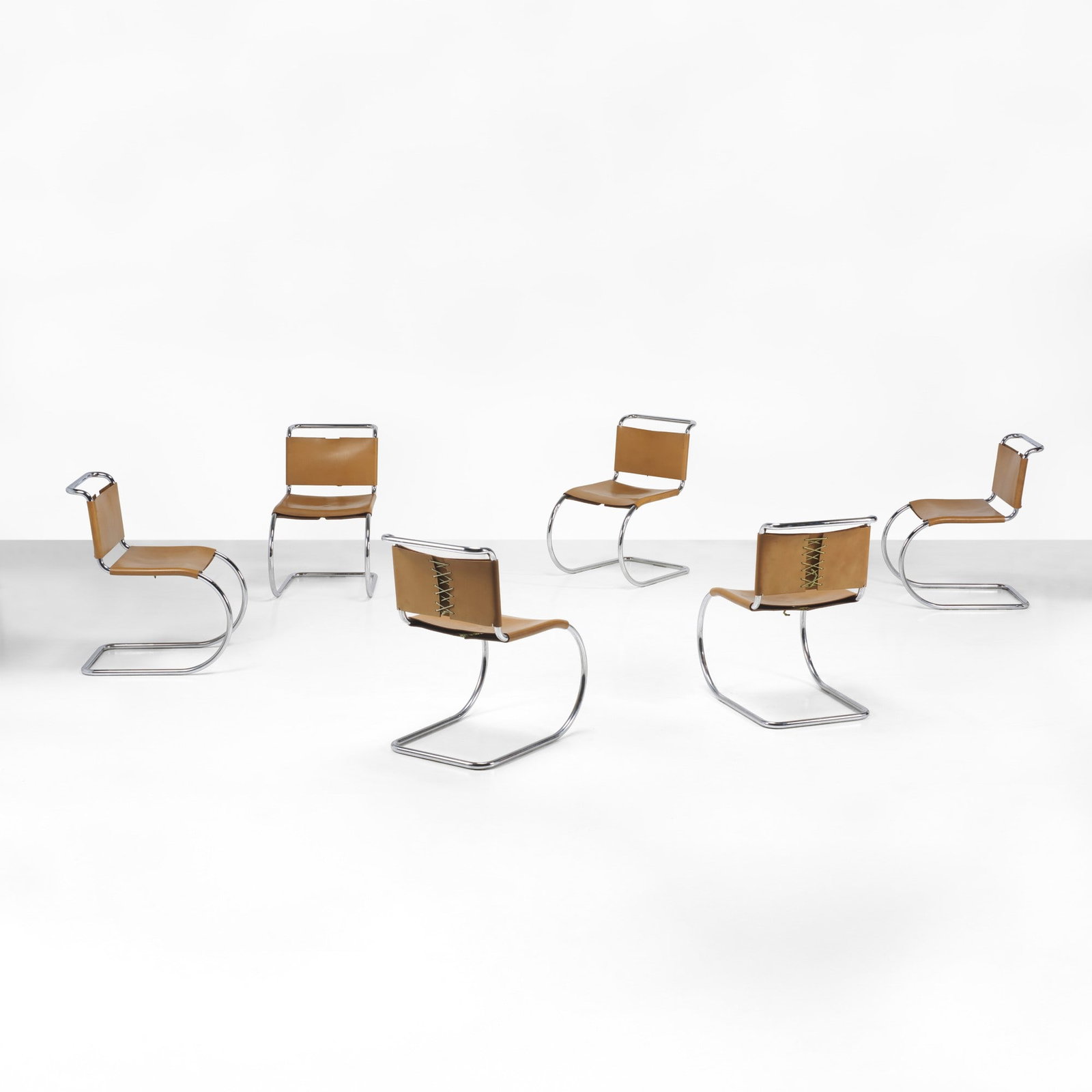 Ludwig Mies Van Der Rohe Sei sedie mod. MR10 (1 of 2)