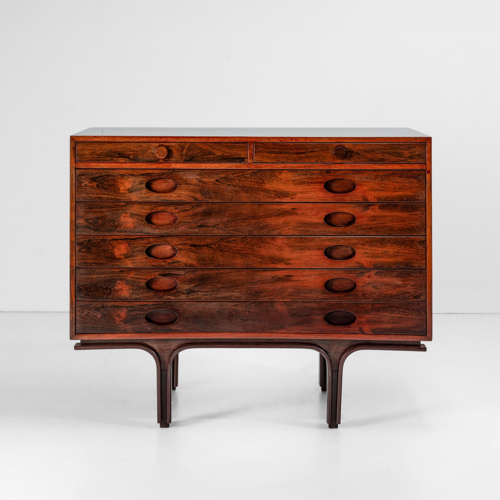Gianfranco Frattini Mobile contenitore mod. 550: Struttura in legno. Prod. Bernini, Italia, 1956. G. Gramigna, Repertorio del design italiano 1950-1980, p. 102, Mondadori, 1985. . Measuers: W. 105 - D. 53 - H. 85 Cm