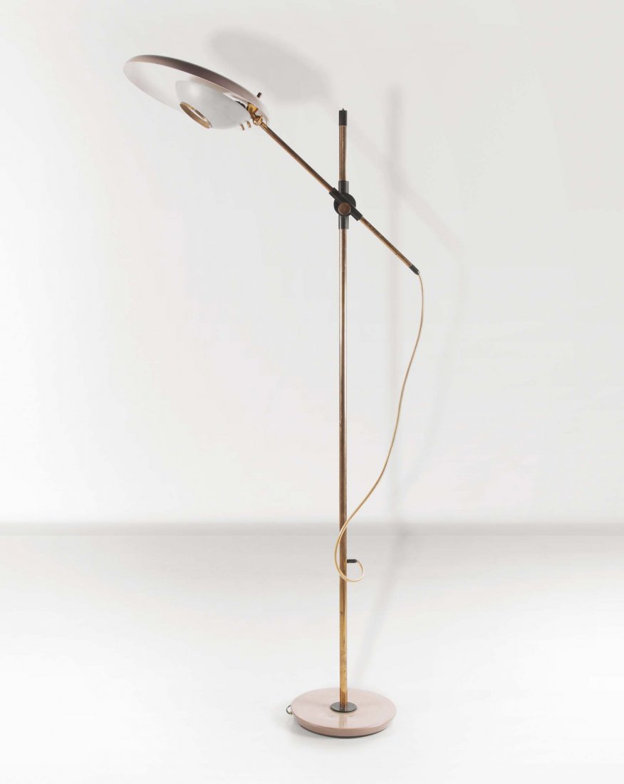 Oscar Torlasco. Lampada da terra modello 555T in: cm 85x170