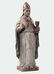 A polychrome and gilt wood sculpture representing a