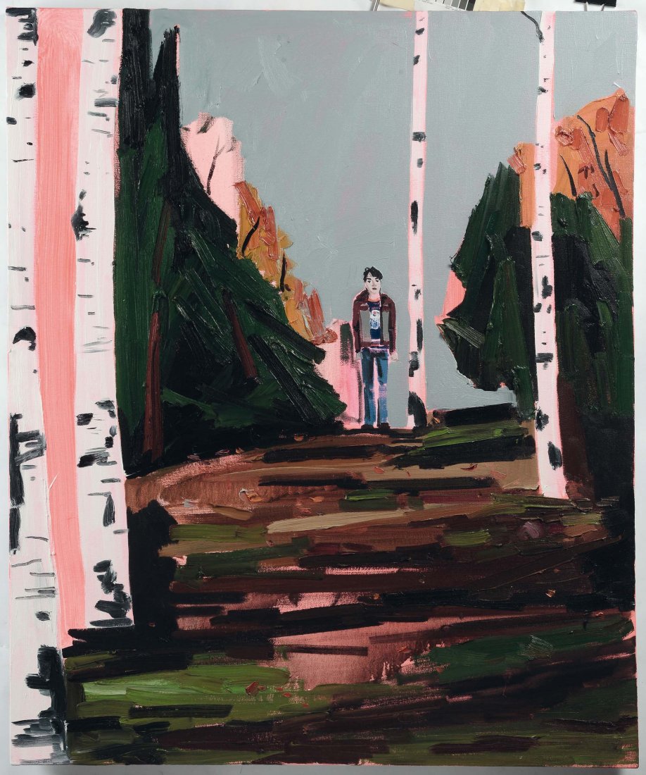 Kim Dorland (1974), Frankie, 2006: acrilico su tela, cm 76,5x92, intitolato, firmato e datato al retro