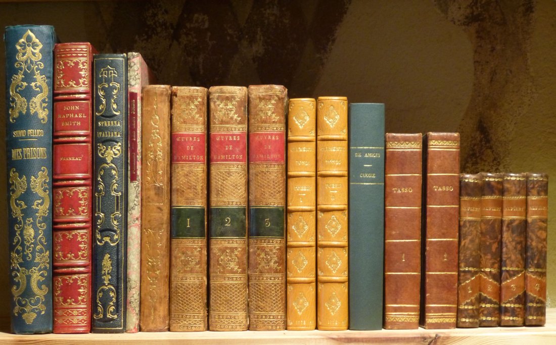 Varia Biblioteca- Letteratura, Silvio Pellico: Mes prisons suivi des Devoirs des hommes. Paris, H.-L. Delloye, 1846. Bella legatura coeva. / Julia Frankau, John Raphael Smith, his life and works. London, Macmillan and Co., 1902. Bella legatura coe