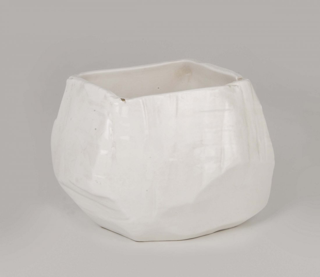 Franco Meneguzzo,: Vaso in ceramica smaltata. Pezzo unico. Prod. Danese, Italia, 1956 cm 16x15x13