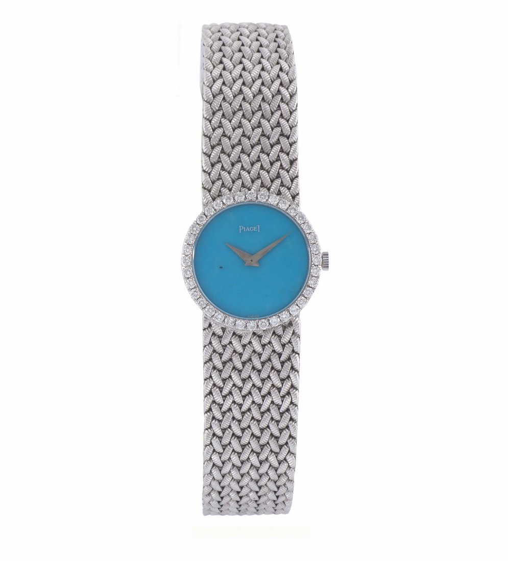 PIAGET, Ref. 9706D3, 18K white gold wristwatch with an (1 of 1)