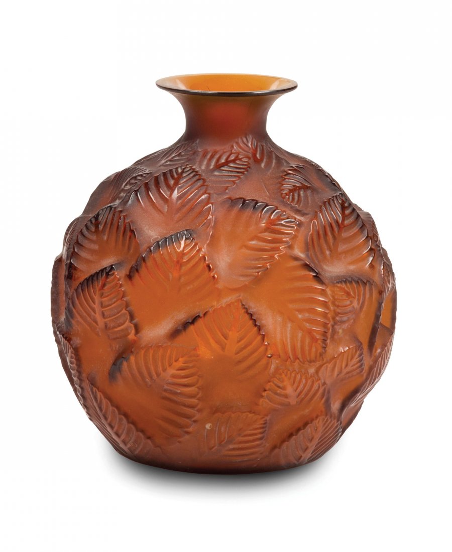 RenÃ© Lalique (1860-1945), France, " Ormeaux" vase, (1 of 1)