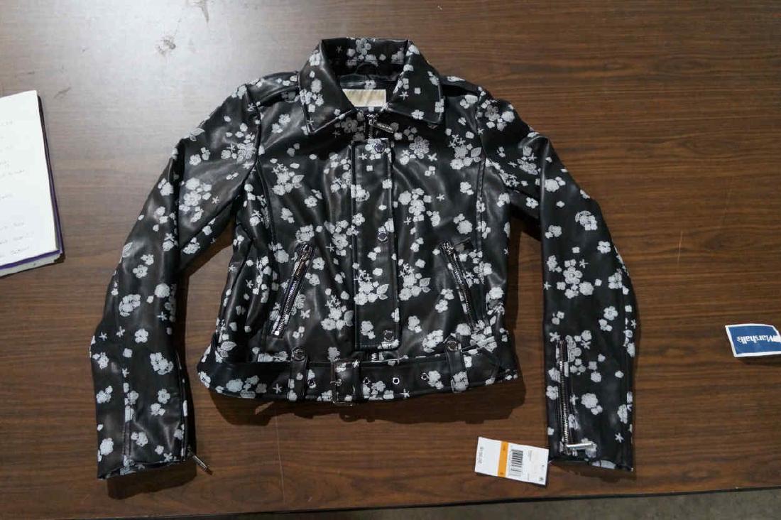 New Womens Michael Kors Faux Leather Jacket: New Womens Michael Kors Faux Leather Jacket, Size S trk- C18-0324-03-50