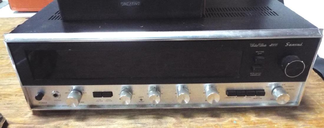 Sansui Receiver, MTX Amp, & Creative Speaker.: Sansui Solid State 4000 Receiver. MTX Audio Amplifier. Creative Speaker. All in working condition.