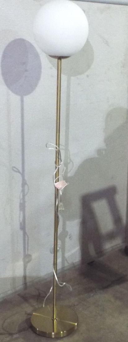 New Brass Floor Lamp With Globe: New Brass Floor Lamp With Globe