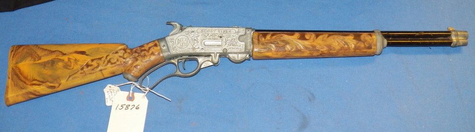 Scout Rifle by Hubley: 250 Shot Cap Gun Scout Rifle (Butterscotch) Very Rare made by Hubley