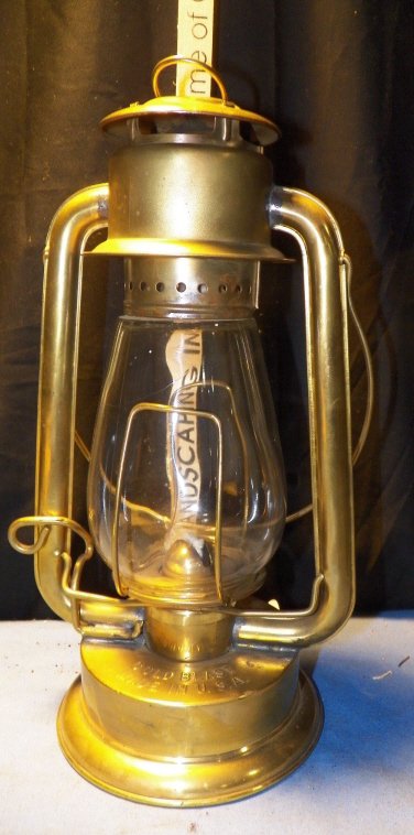 Brass Rayo-Pony Lantern 1908: Rayo Pony #15 Cold Blast Brass Lantern cica 1908