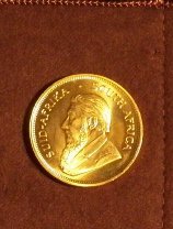 1983 Krugerrand South Africa: Authentic 1 oz fine Gold South African Krugerrand 1883 near mint
