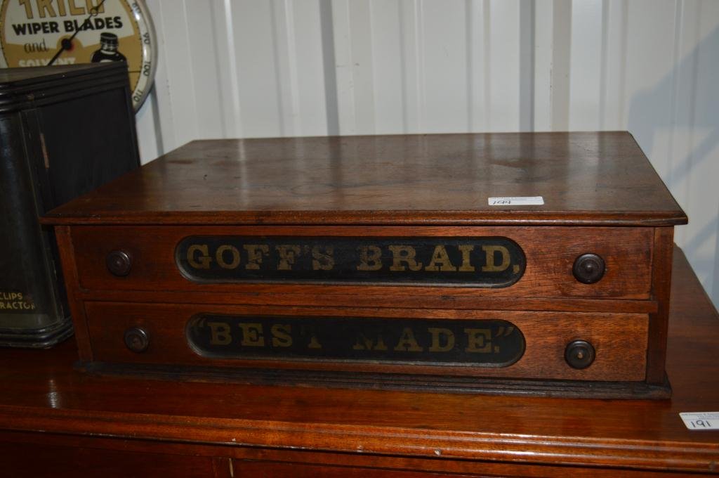 COATS & CLARK SPOOL CABINET: COATS & CLARK SPOOL CABINET