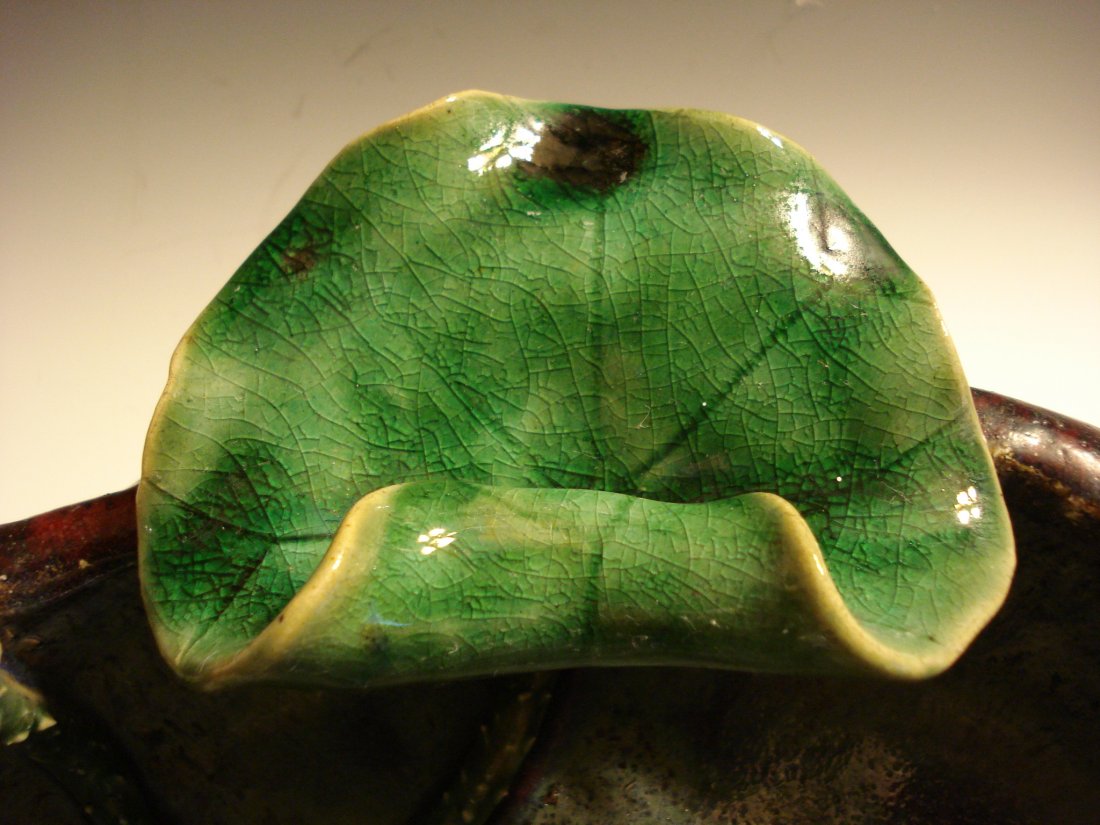 AN ANTIQUE CHINESE PORCELAIN WRITING BRUSH WASHER. - 5
