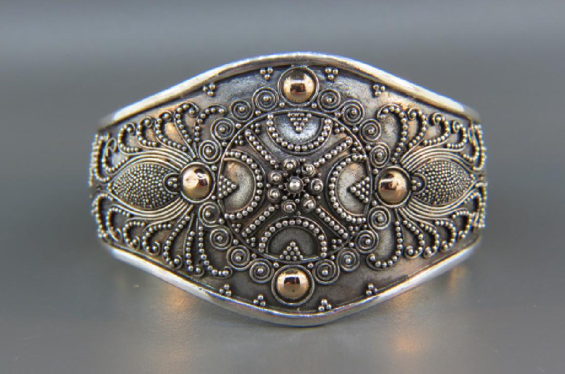 Sterling & Gold Bracelet, (1 of 5)