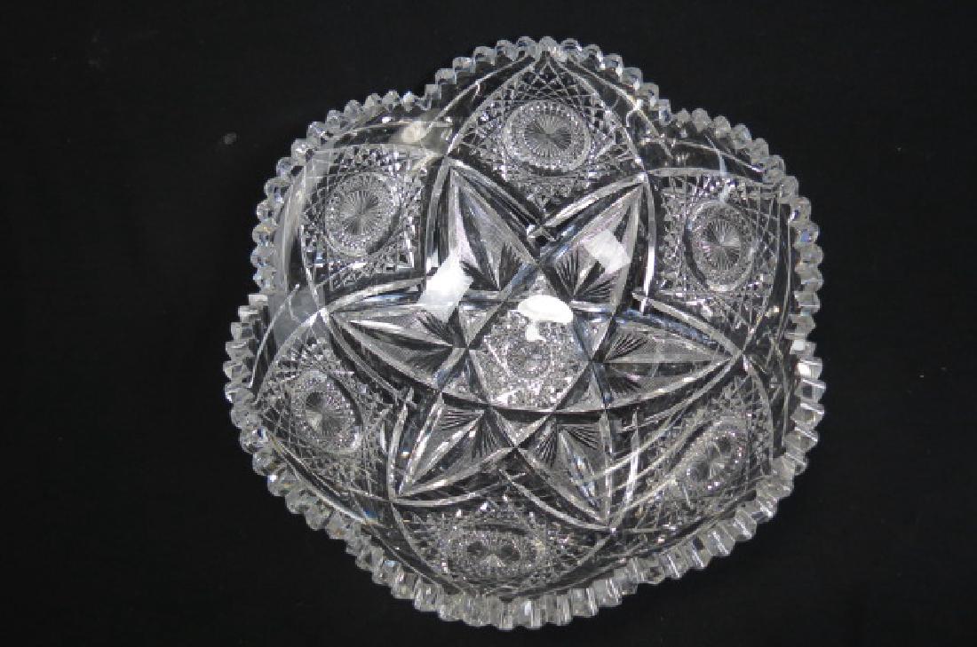 Eggington Cut Glass Punchbowl "Marquise" Pattern, (1 of 5)