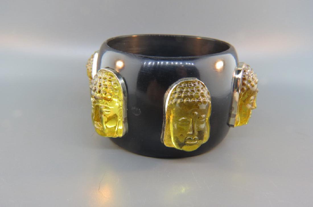 Buddha Decorated Bangle Bracelet, (1 of 2)