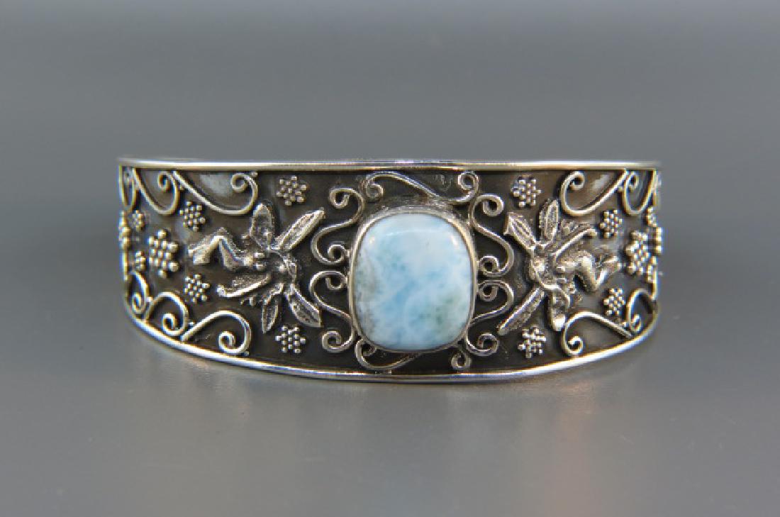Larimar Sterling Bracelet, (1 of 3)