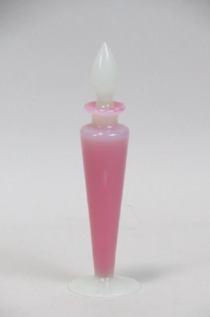 Steuben Rosaline Alabaster Art Glass Perfume Bottle (1 of 2)