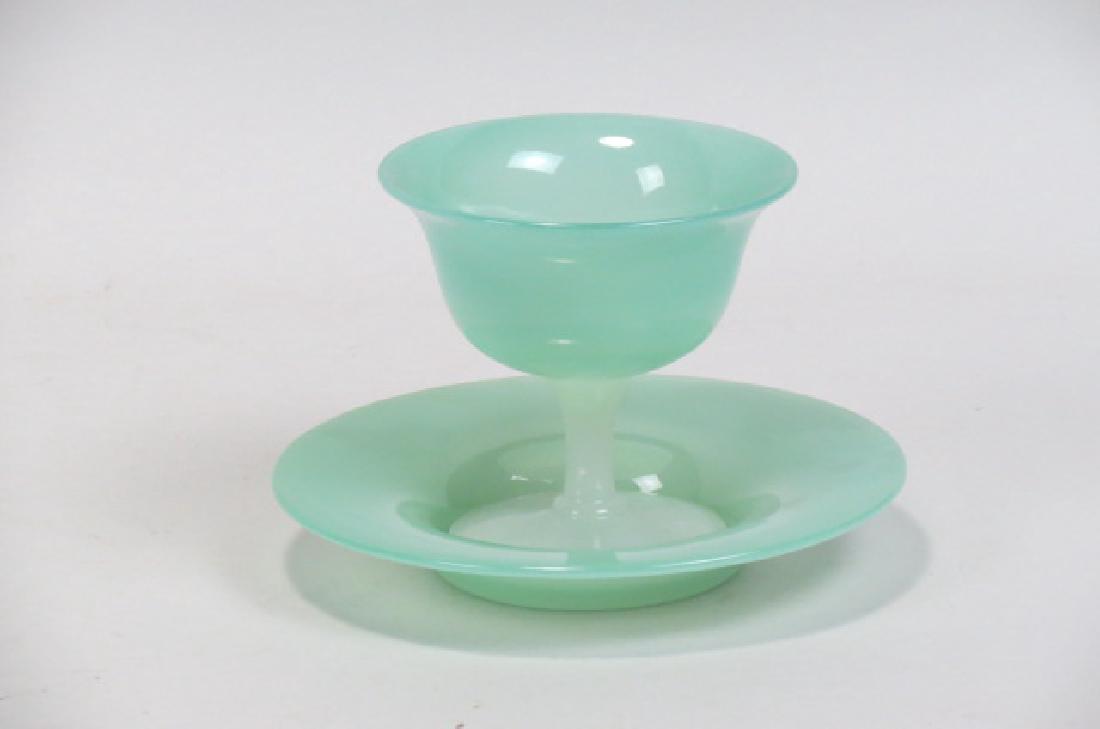 Steuben Jadite & Alabaster Art Glass, (1 of 2)