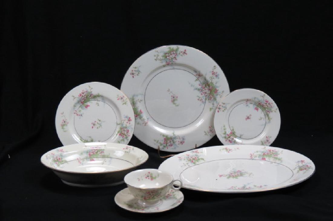 40 pc. Theodore Haviland "Apple Blossom" (1 of 4)