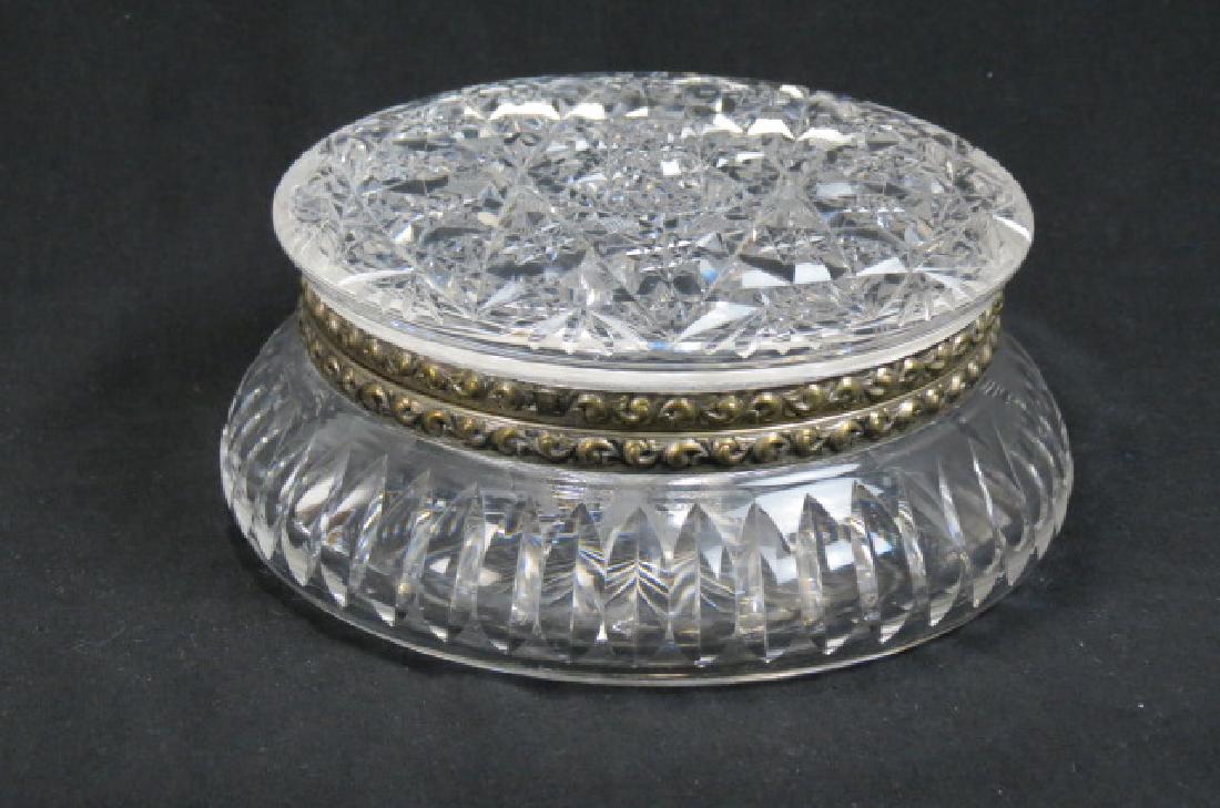 Cut Glass Dresser or Jewel Box, (1 of 2)