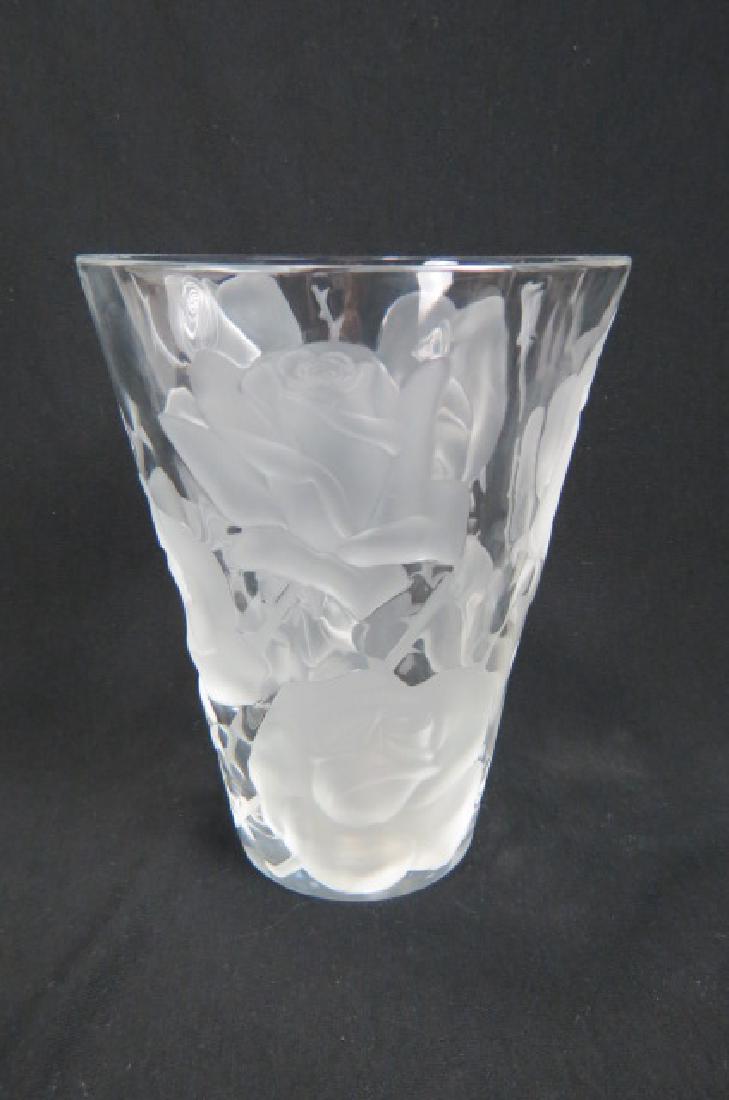 Lalique Crystal Vase "Ispahan", (1 of 3)
