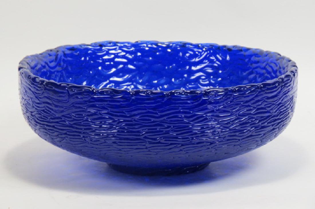 Mark Peiser Art Glass Bowl, plaited basket, (1 of 5)