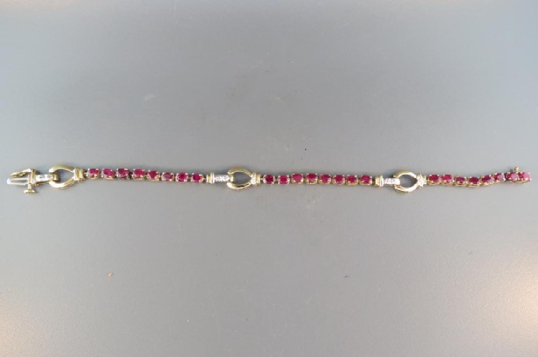 Ruby & Diamond Bracelet, (1 of 5)