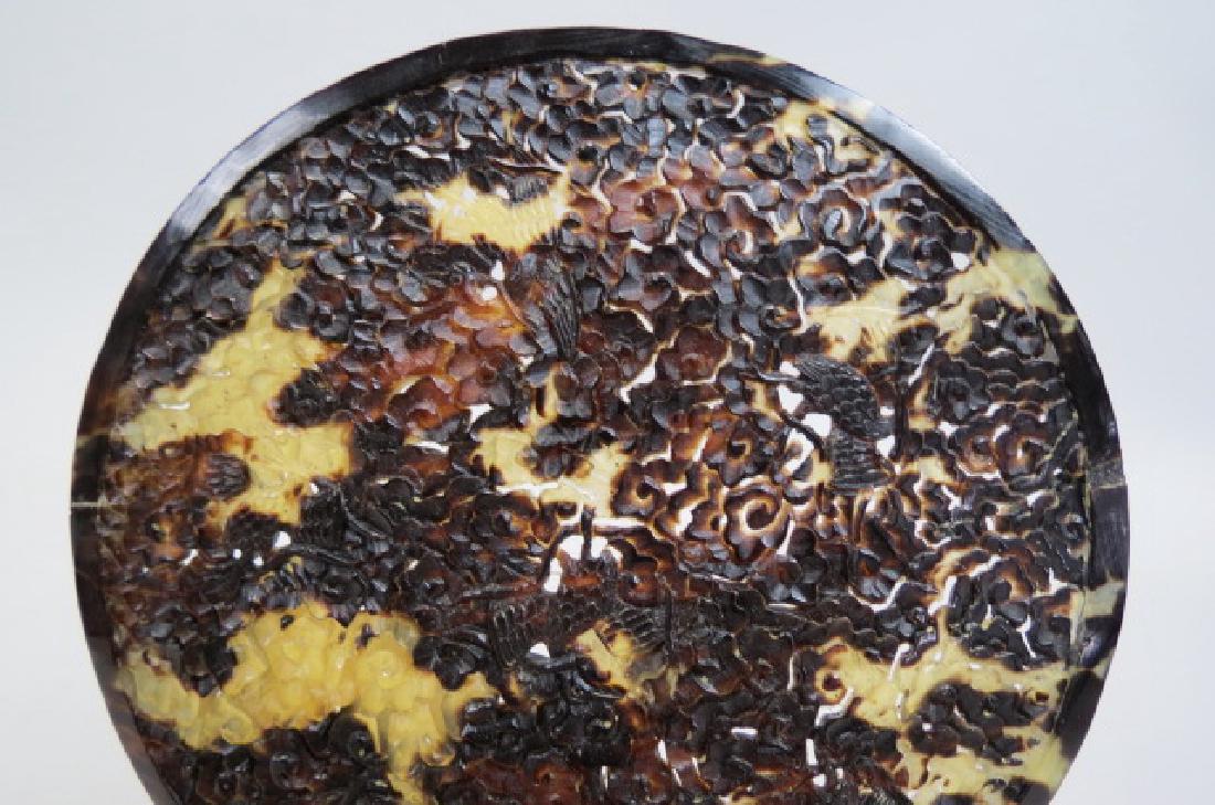 Early Chinese Carved Tortoise Shell Box, (1 of 5)