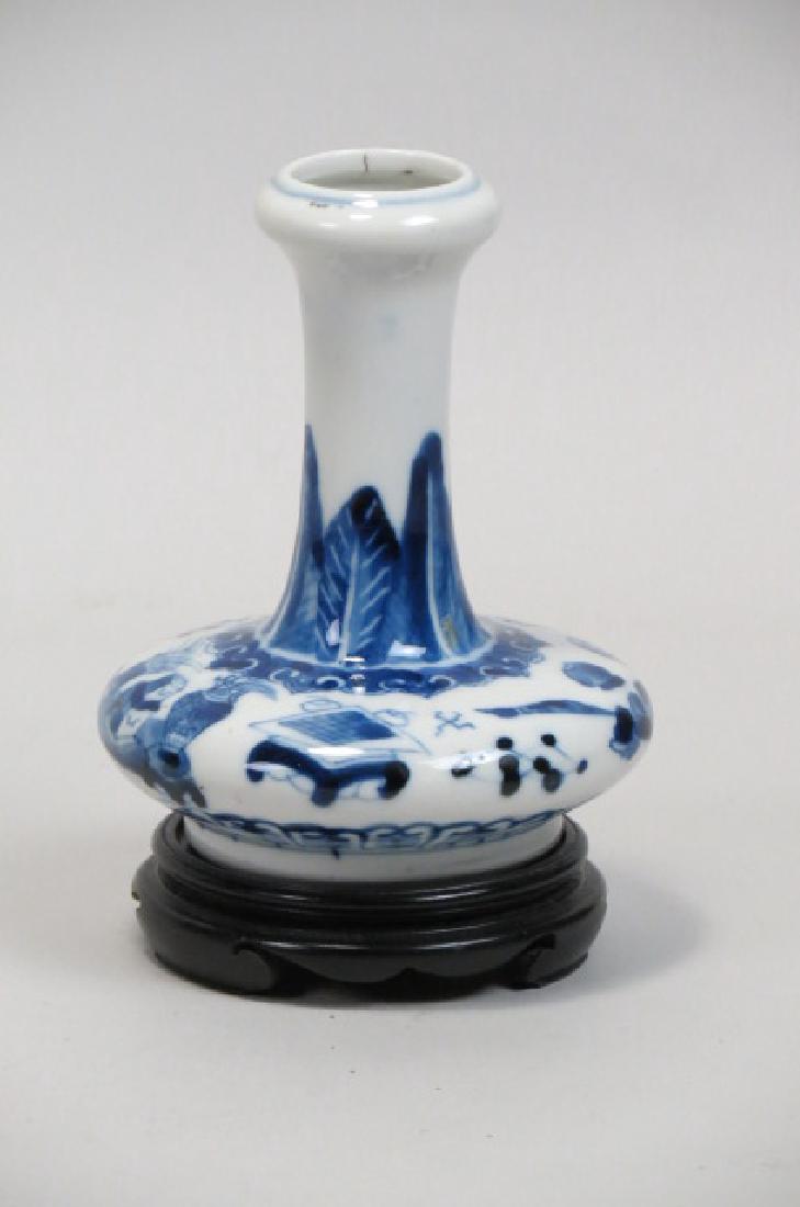 Chinese Blue & White Porcelain Vase, (1 of 5)