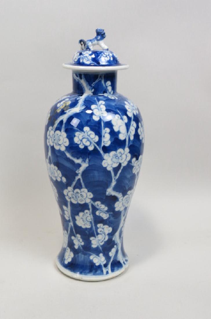 Chinese Blue & White Porcelain Jar, CRACK (1 of 5)