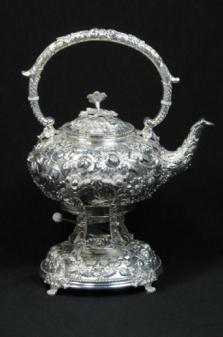 Kirk "Repousse" Sterling Hot Water Kettle on Stand (1 of 10)