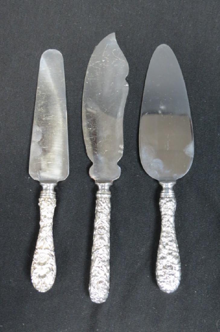 3 Kirk & Stieff "Repousse" Sterling Servers, (1 of 3)