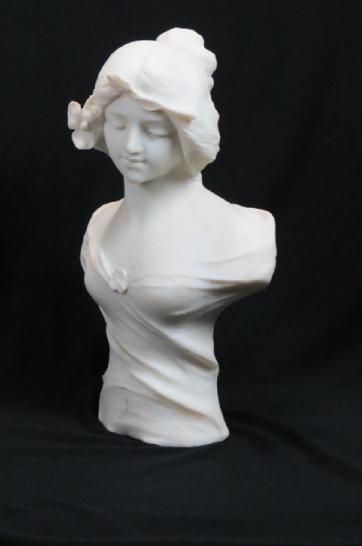 G. Dazzi Carved Marble Bust "Dream of Love", (1 of 4)