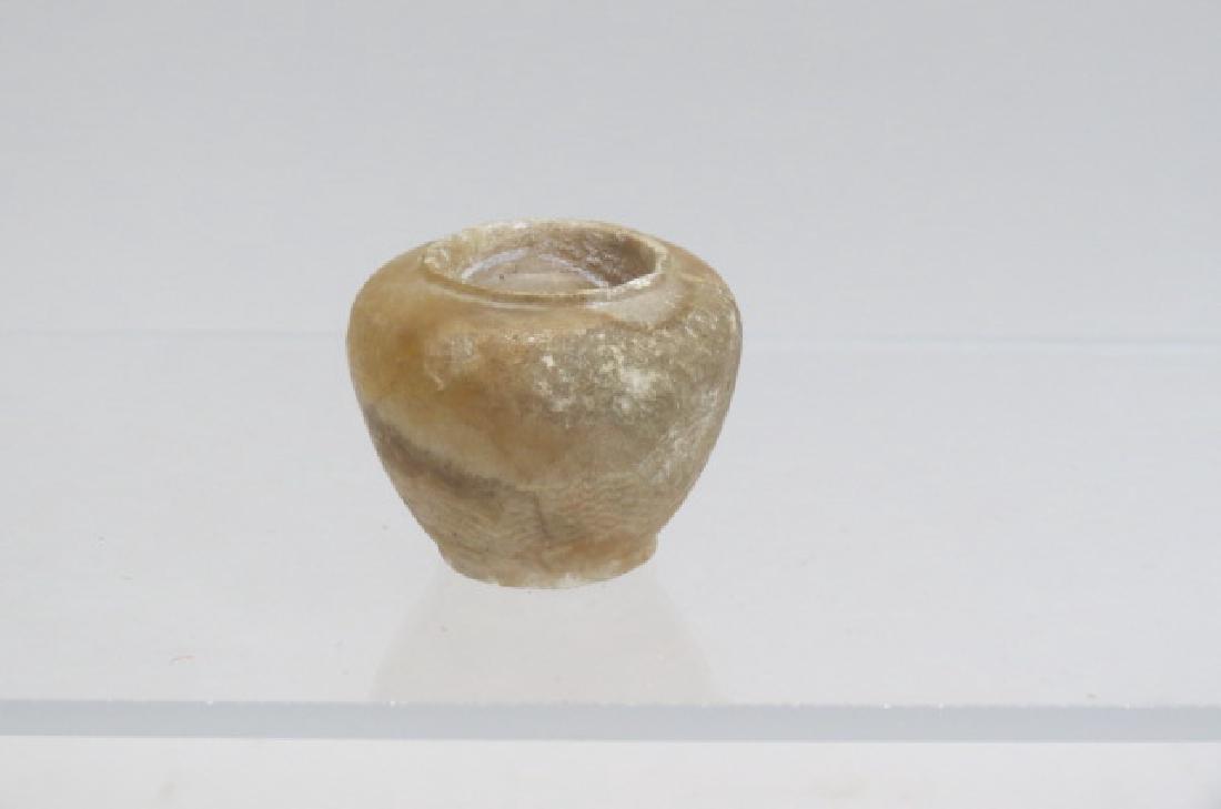 2 Ancient Egyptian Stone Funerary Vases, (1 of 2)