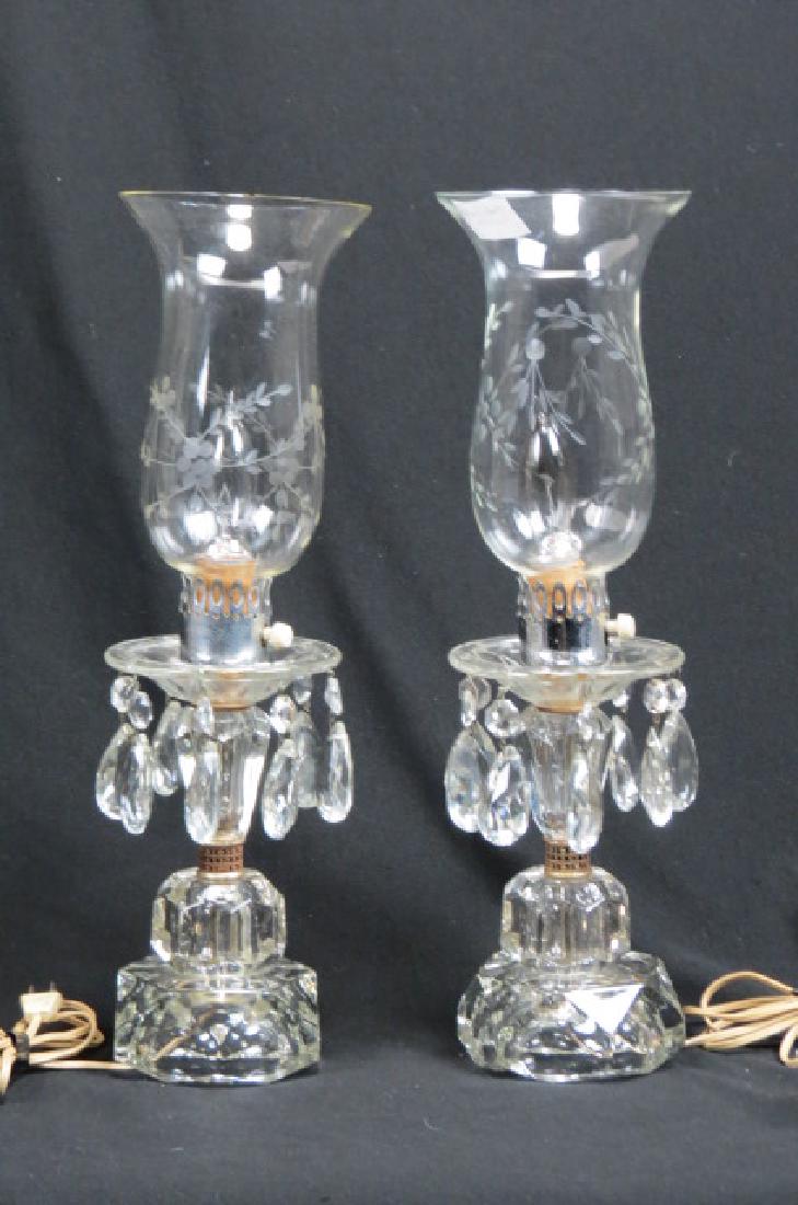 Pair of Cut Crystal Lamps, (1 of 3)