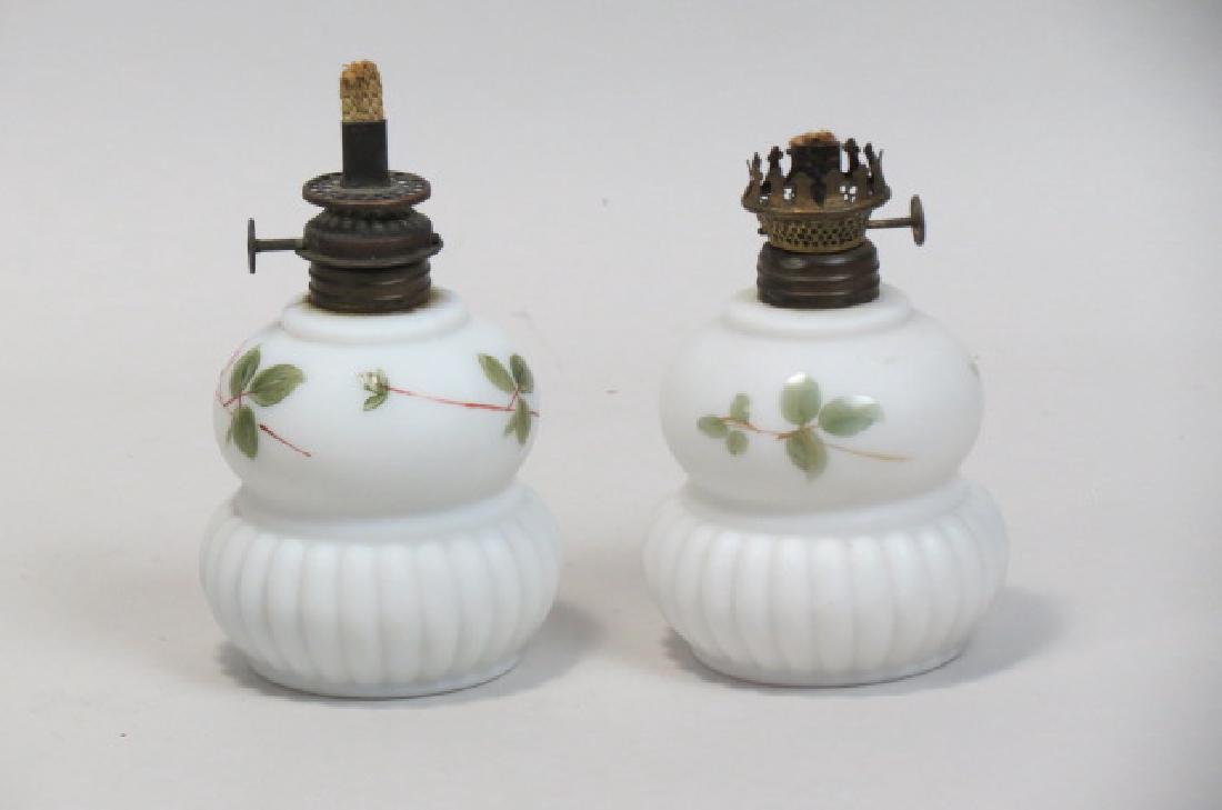 Pair of Mt. Washington Miniature Oil Lamps, (1 of 2)