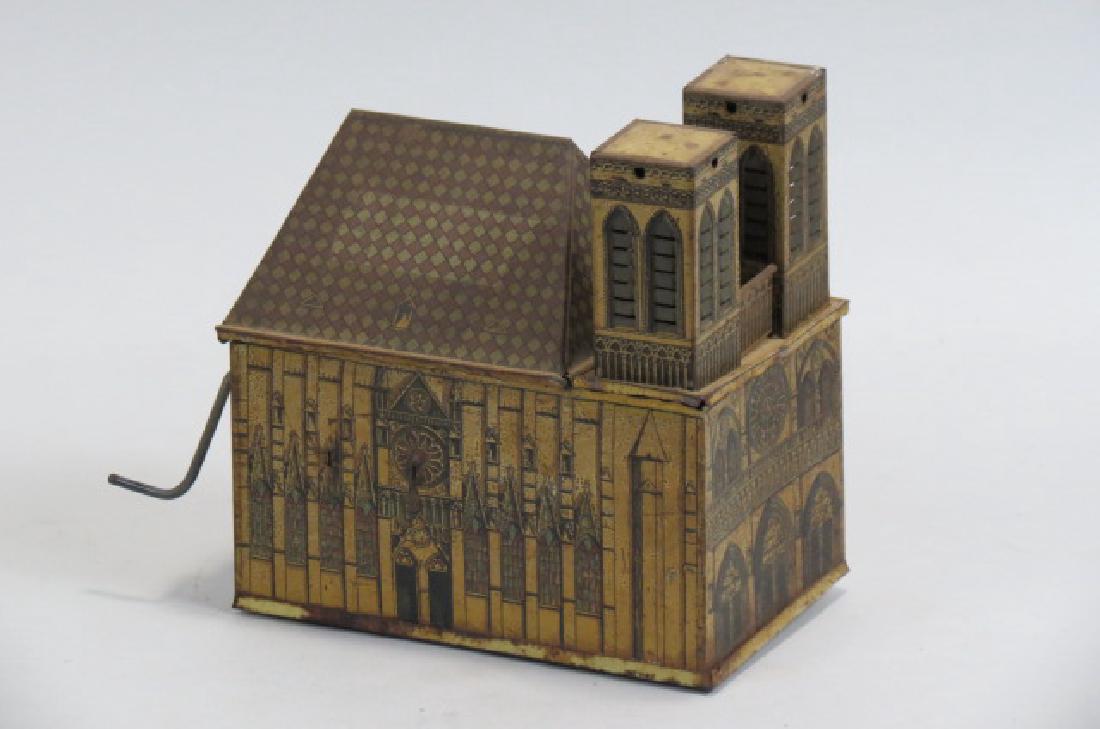 German Victorian Tin Lithograph Music Box, (1 of 3)