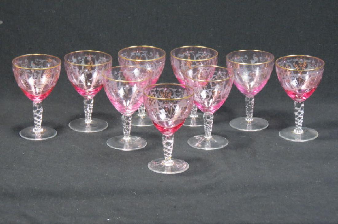 9 Art Glass Wines, (1 of 3)